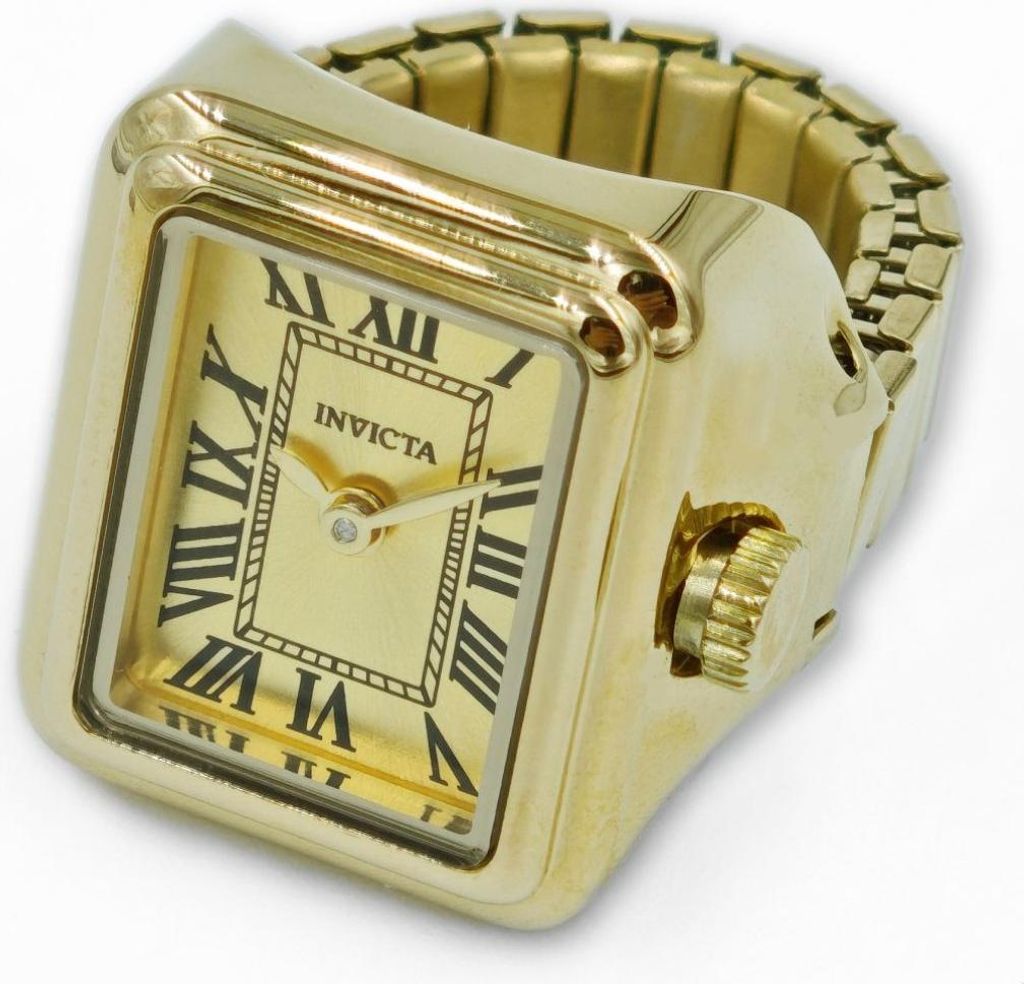 Invicta Mini 49895 Damenuhr - Quarzwerk - Edelstahl mit goldenem Zifferblatt - 18 mm