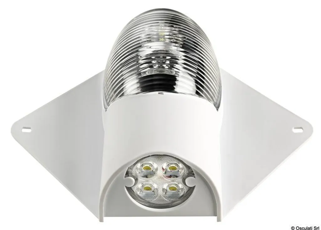 Feu de navigation LED 12/24V boîtier blanc étanche - Basse consommation