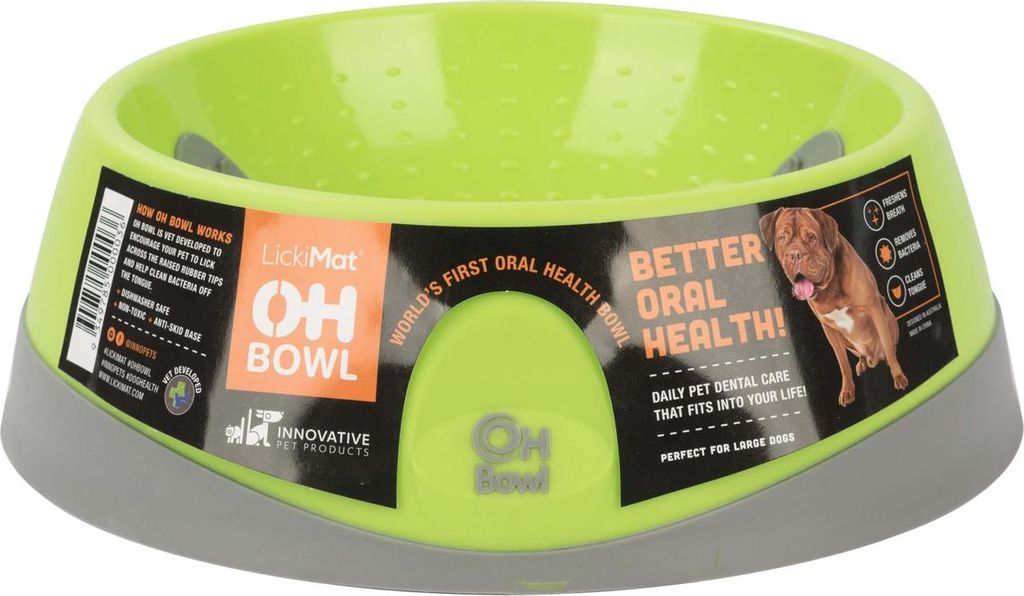 LickiMat Futternapf OH Bowl Dog green, Größe: L