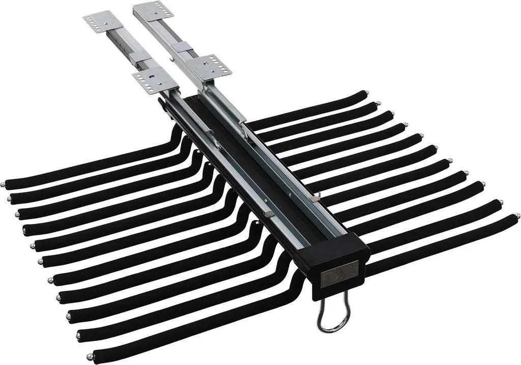 Support à pantalons pour gain de place armoire - 22 barres Noir