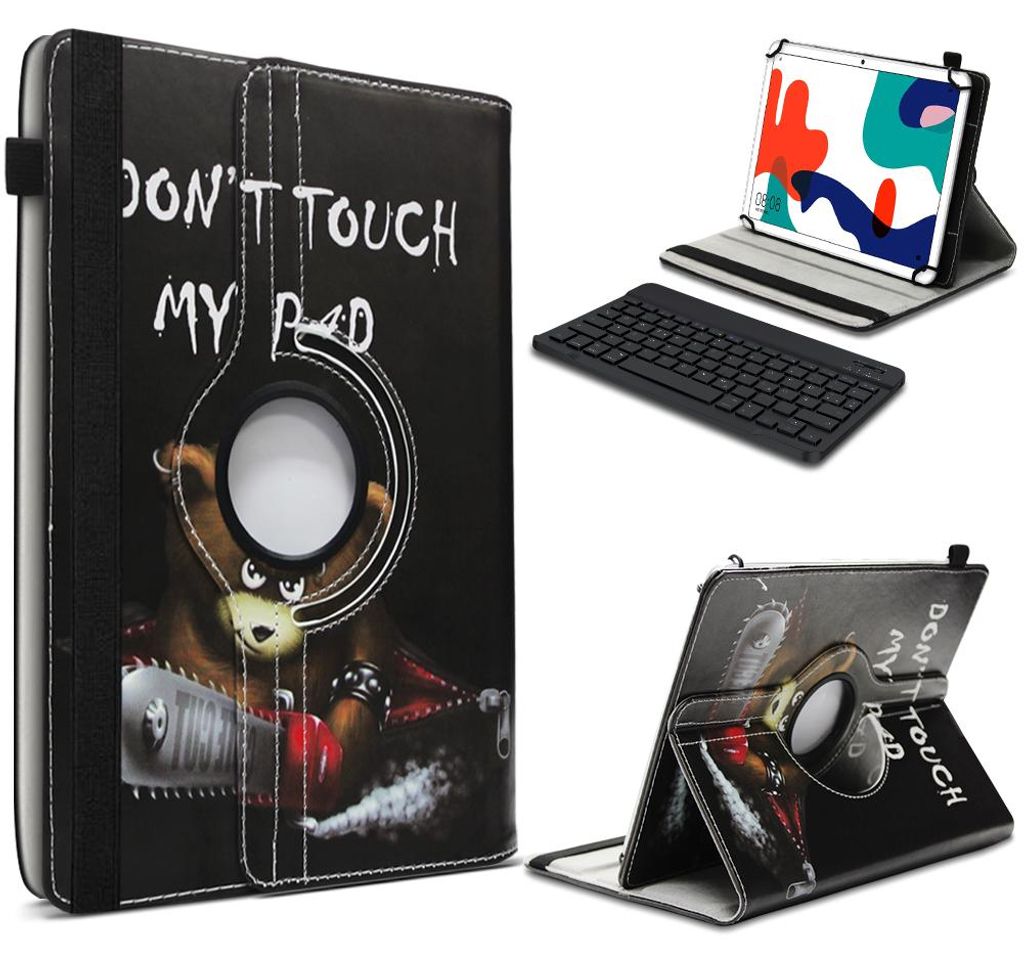 Tablet Schutz Hülle für Huawei MatePad Pro 10.8 Tastatur Tasche Bluetooth QWERTZFarbe 360 Uni:Motiv 3