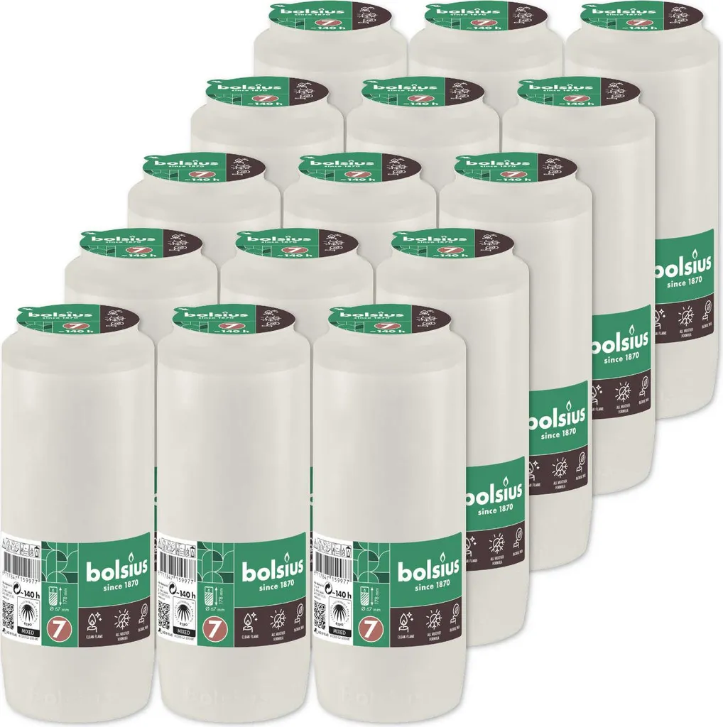 Bolsius RC7 140h inserti per candele a olio 15 pezzi - 2