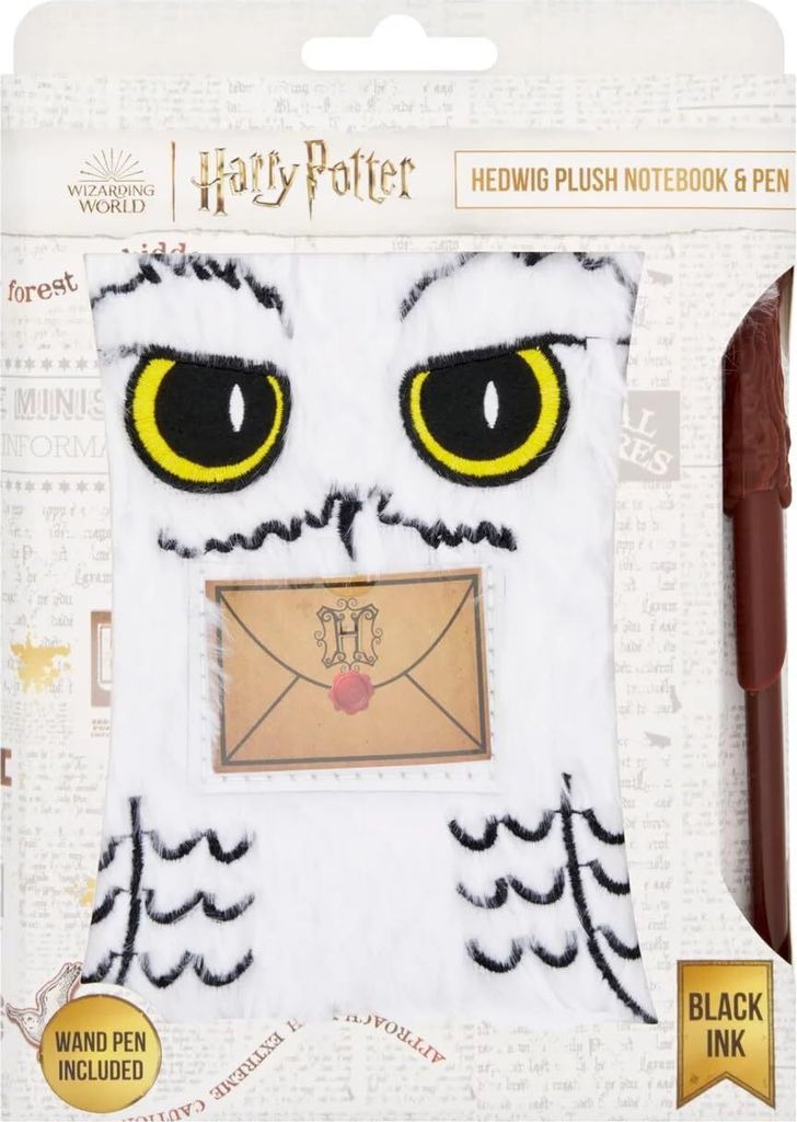 Harry Potter Hedwig Plüsch Notizbuch mit Produktbild 