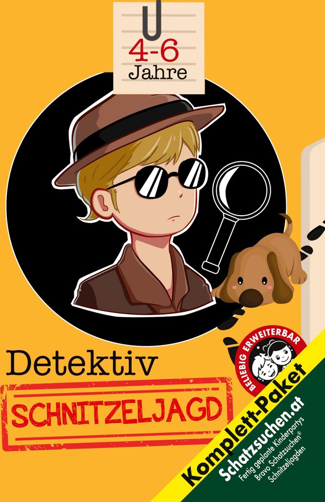Schatzsuche Detektiv Kindergeburtstag 4-6 Jahre