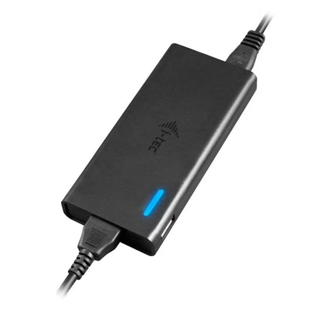 i-tec Universal Charger USB-C PD 3.0 + 1x USB-A - 77 W - Indoor - AC - 20 V - 3,25 A - 1,5 m - Schwarz
