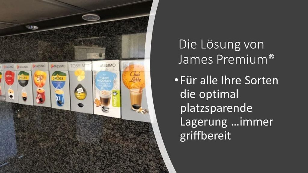Wandhalterung kompatibel mit Tassimo Kapseln Spender Produktbild 