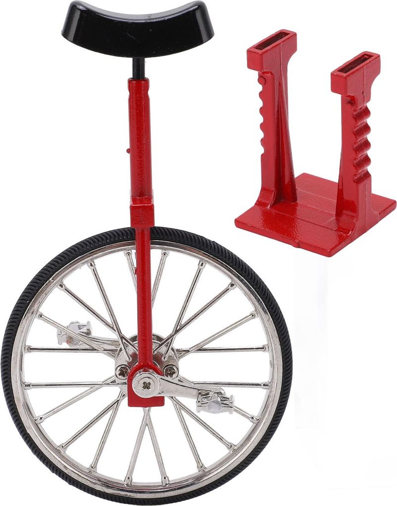 Einradmodell, simuliertes lebendiges Design, wunderschönes, exquisites, strukturiertes Mini-Einzelrad-Fahrrad aus Legierung, Spielzeug