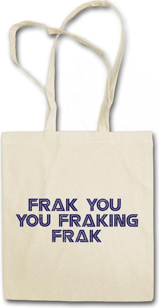 Urban Backwoods Frak You You Frakink Frak, Stofftasche, Farbe: Beige