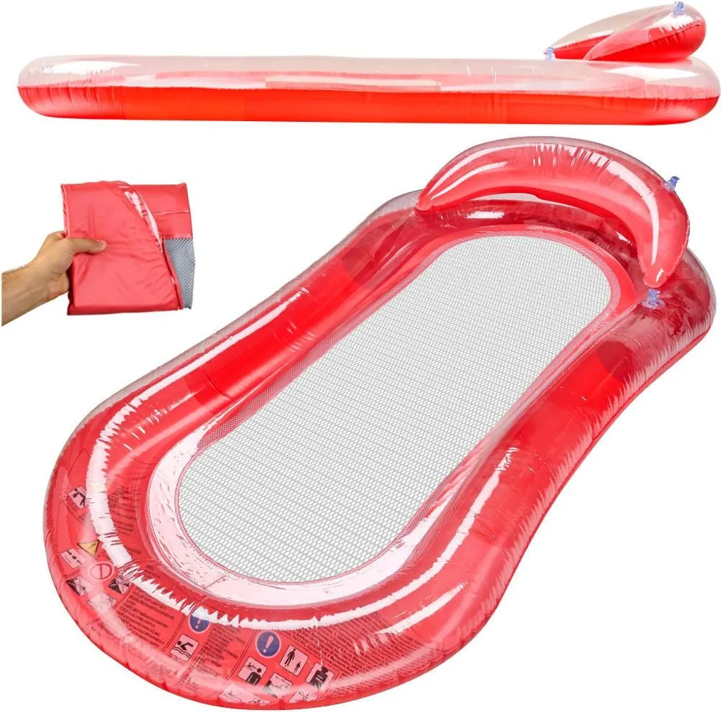 Hamac aquatique gonflable et flottant pour se détendre à la plage