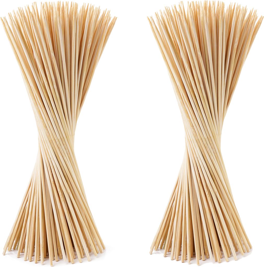 BigDean 200x Pflanzstäbe aus Bambus - Rankhilfe Tomatenstangen Holz Rankstäbe Bambusstäbe 90 cm Pflanzenstäbe Anzuchtstäbe