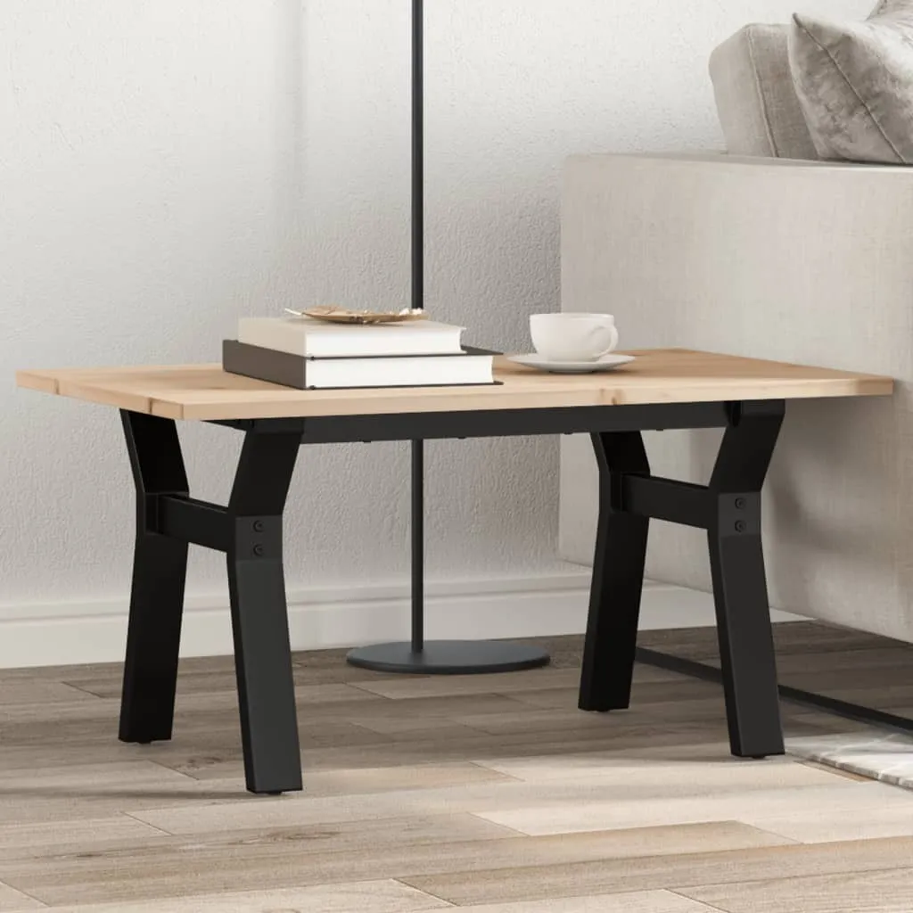 Tavolino da Salotto Maison Exclusive 80x50x40 cm Pino e Acciaio