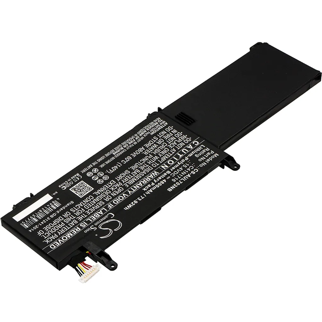 Batterie pour Asus GL703GM-71200T et GL703GM-0051A8750H de Rechange