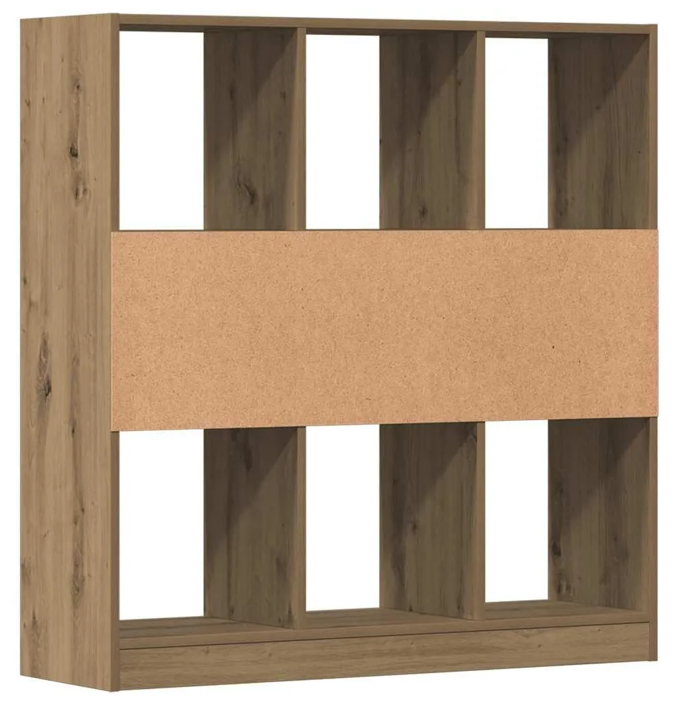 Bibliothèque Robuste vidaXL en Bois Composite Finition Chêne 97,5 cm