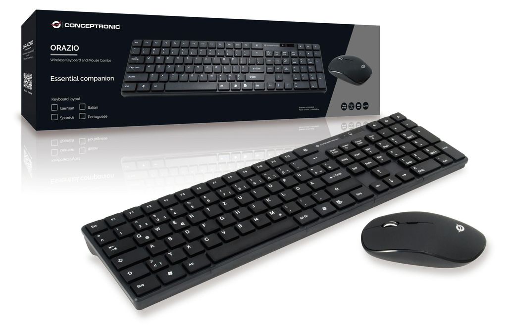Conceptronic ORAZIO Combinaison clavier et souris sans fil, Image du produit 