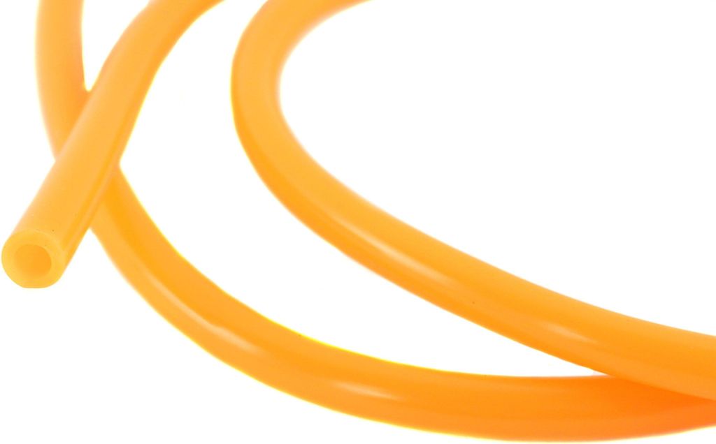 Benzinschlauch in Neon Orange, Länge 1m, Innendurchmesser 5mm, Außendurchmesser 9mm, universal passend, z.B. Simson