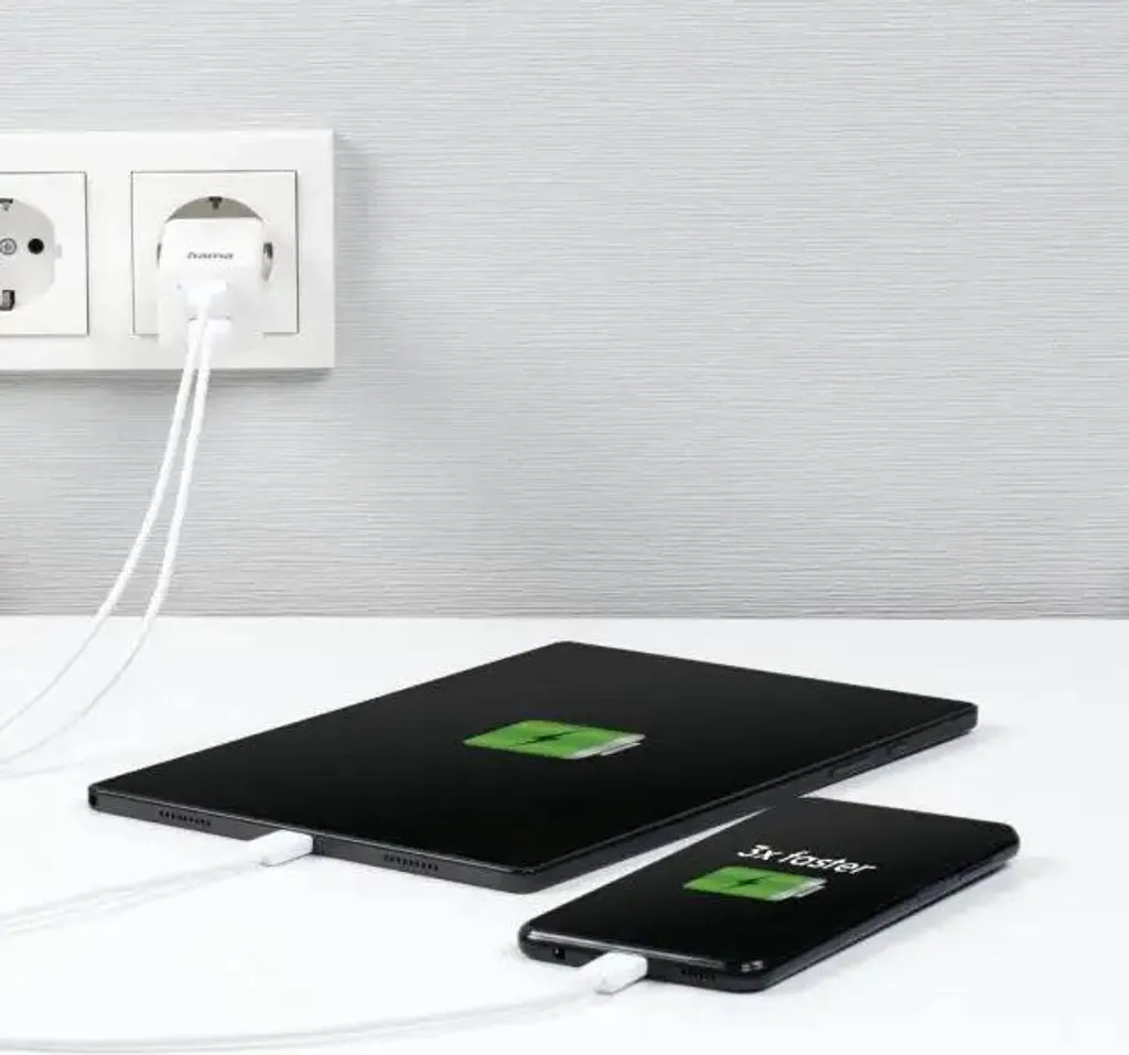 Chargeur PC portable et smartphone 65W USB-C GaN Hama blanc compact - 6