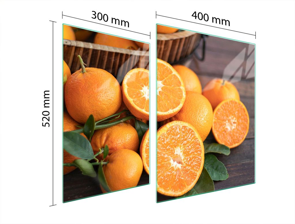 Glasschutzplatte Für Herd 70X52 Fruit