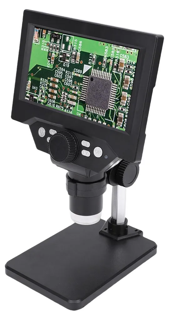 Loupe numérique de précision avec écran HD et 8 LED pour soudure