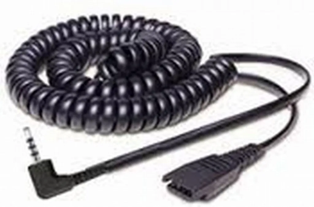 Cordon Spiralé Jabra QD Jack 2,5mm Extensible 2m Haute Performance - 2