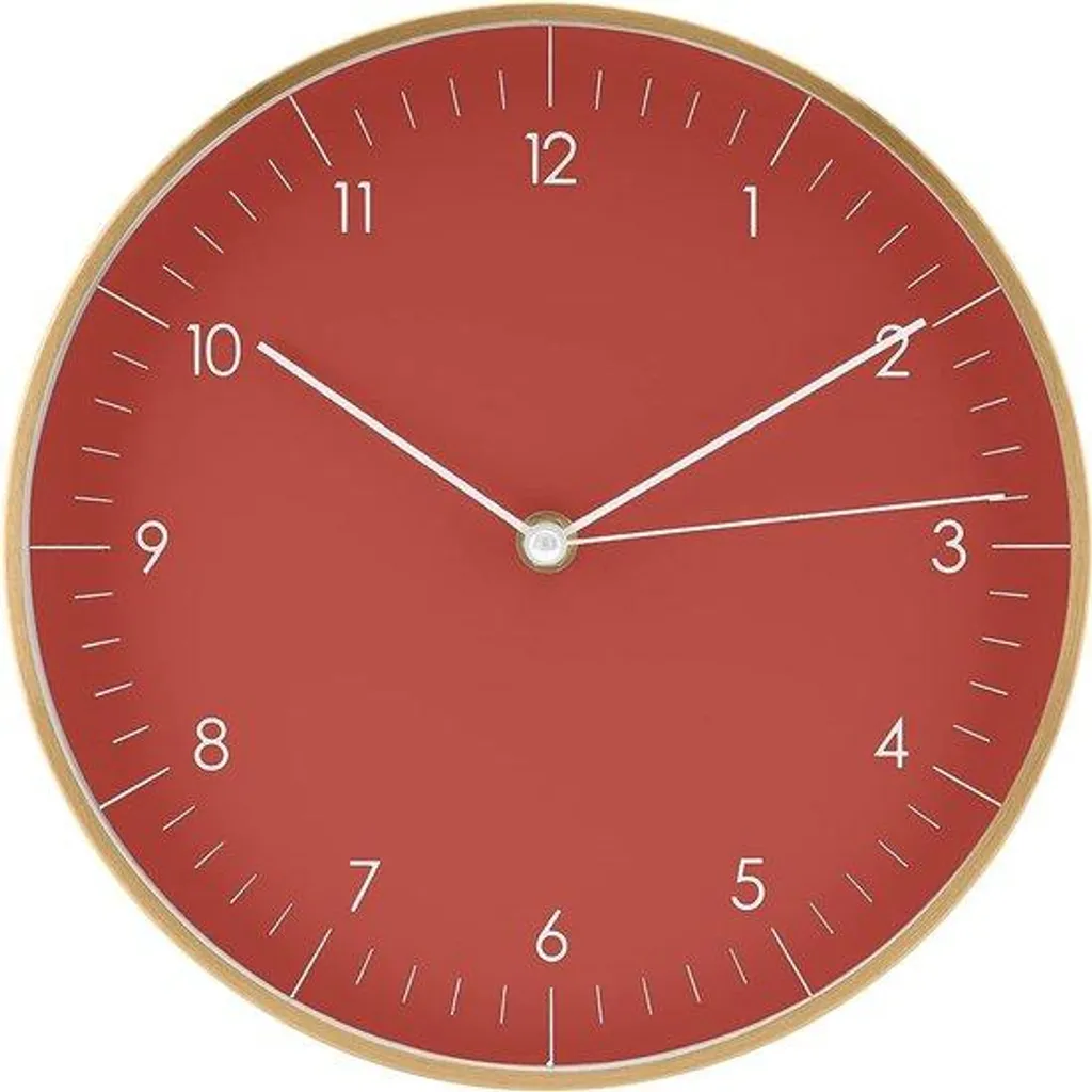 Horloge murale sans tic-tac 25 cm pour dormir ou travailler en paix