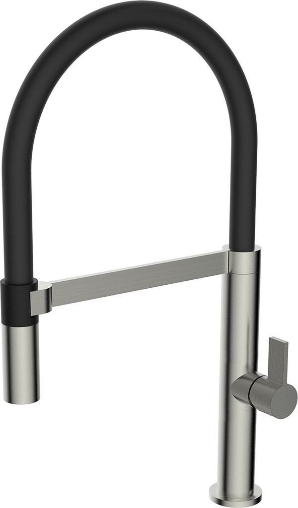 Caressi Eco keukenmengkraan rond met flexibele uitloop RVS Produktbild 