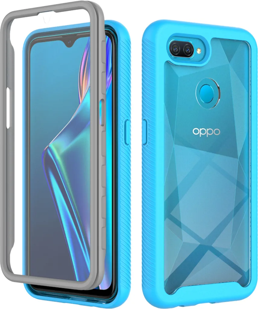 Custodia OPPO A12 / A12s Blu - Cover Ibrida Antiurto in TPU e PC