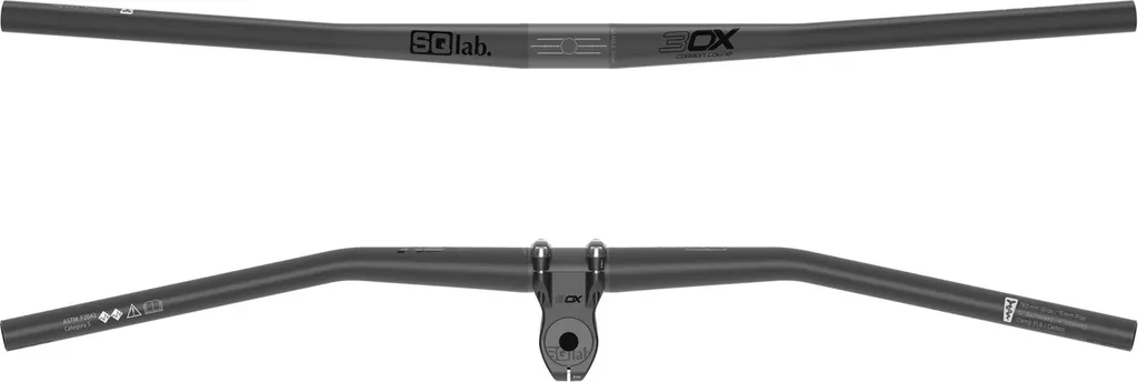 Fini les douleurs aux poignets : Guidon VTT SQLAB 30X Carbon 12° noir