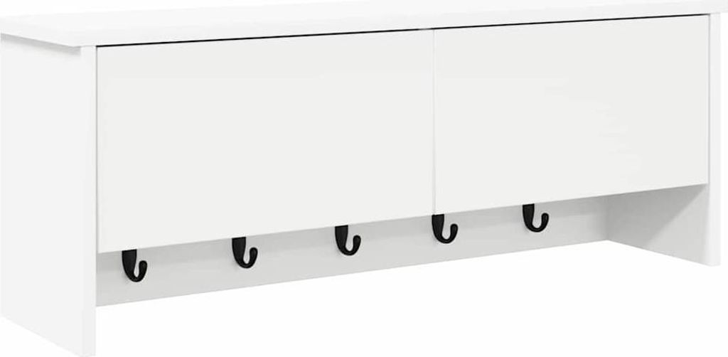 vidaXL Wandmontierter nachttisch Weiß 80 x 20 x 30 cm Holzwerkstoff
