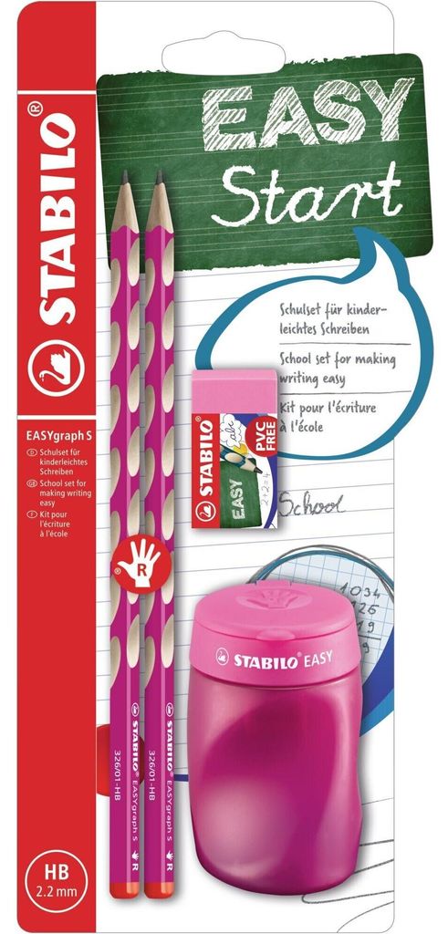 STABILO schoolset voor rechtshandigen - EASYgraph S in roze Productafbeelding 