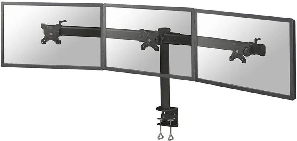 Support de bureau triple moniteur Neomounts pour écrans LCD et LED