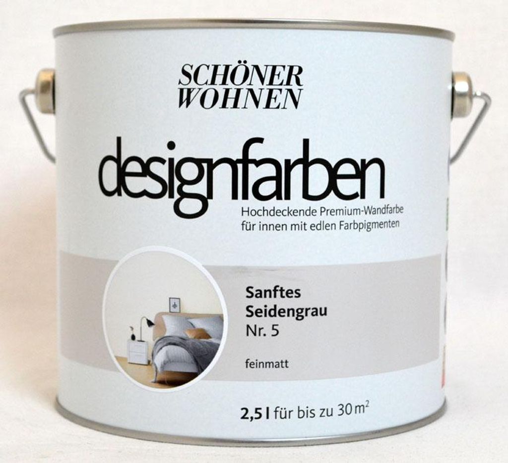 Designfarbe Sanftes Seidengrau Nr. 5 2,5 l