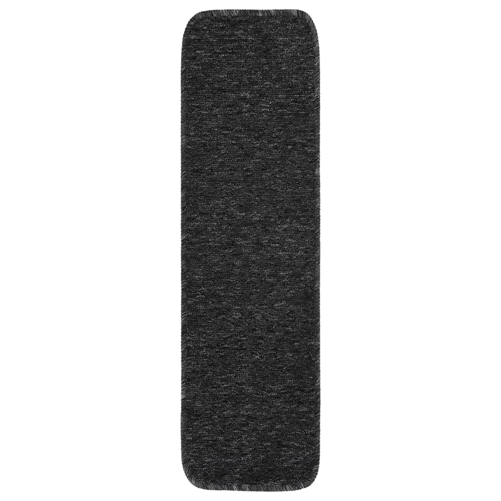 Tapis de marche rectangulaire 75x20 cm Anthracite avec envers antidérapant