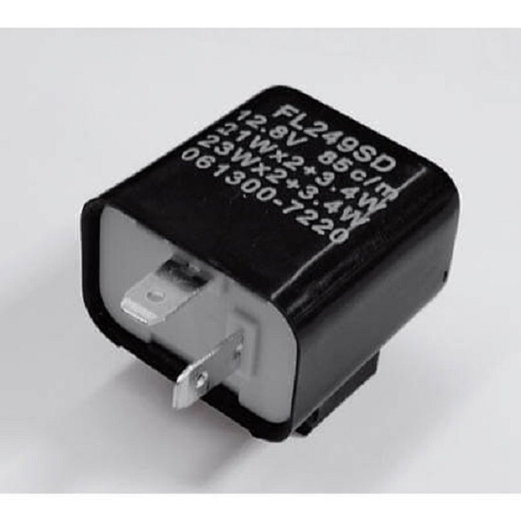 Relè indicatore elettrico 2 poli 12V 21W nero Immagine del prodotto 