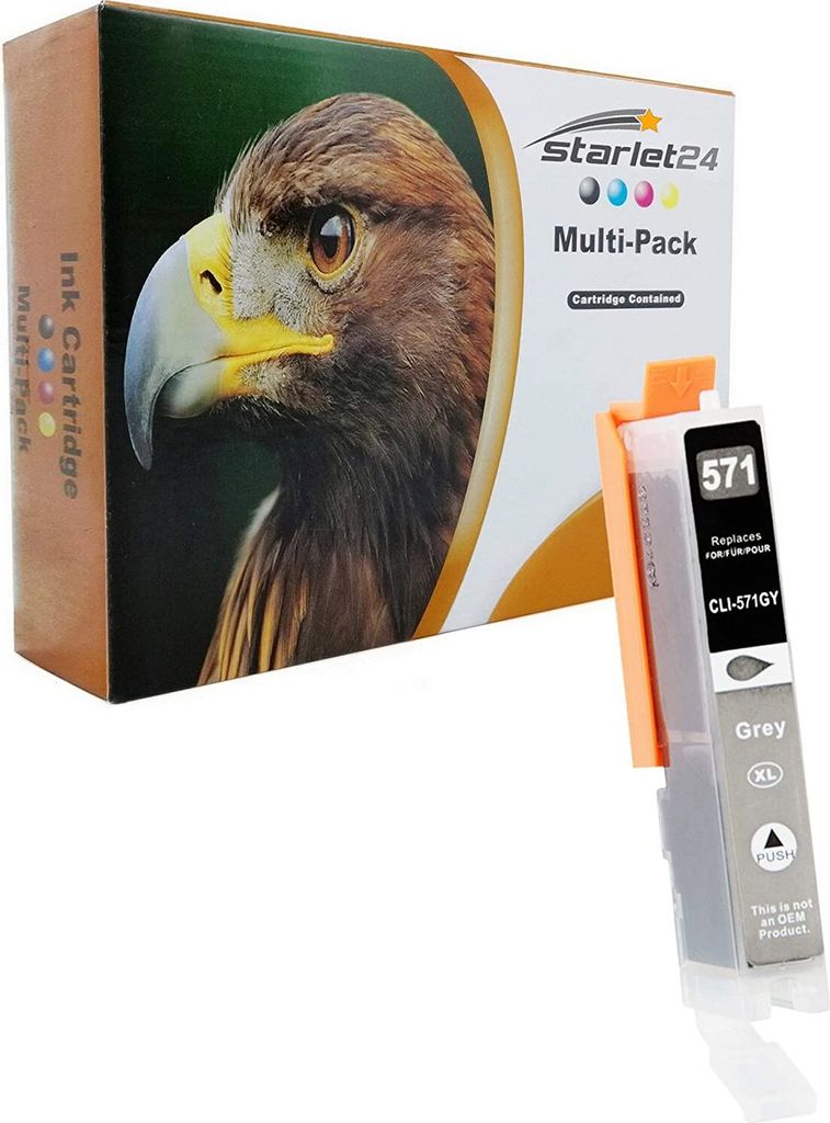 D&C Druckerpatrone CLI-571 XL GREY kompatibel mit Canon Produktbild 