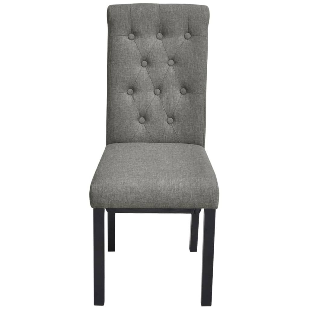 "2026 Aktion"Esszimmerstühle 2er Set modernes - CLORIS - Polsterstühle für Esszimmer, Hellgrau Stoff - 42 x 57 x 95 cm - NeuMöbel7650977