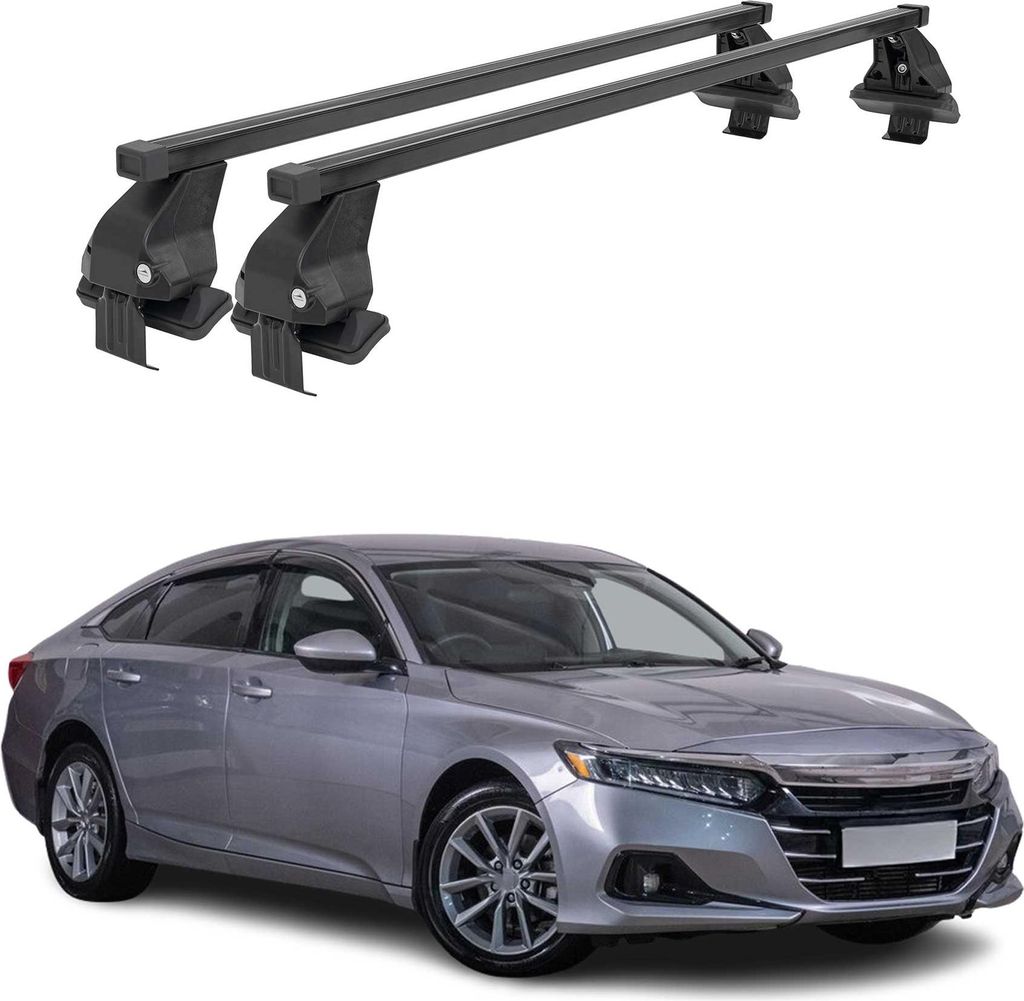 Menabo Dachträger Grundtäger für Honda Accord Limo 2019-2022 50kg Stahl Schwarz