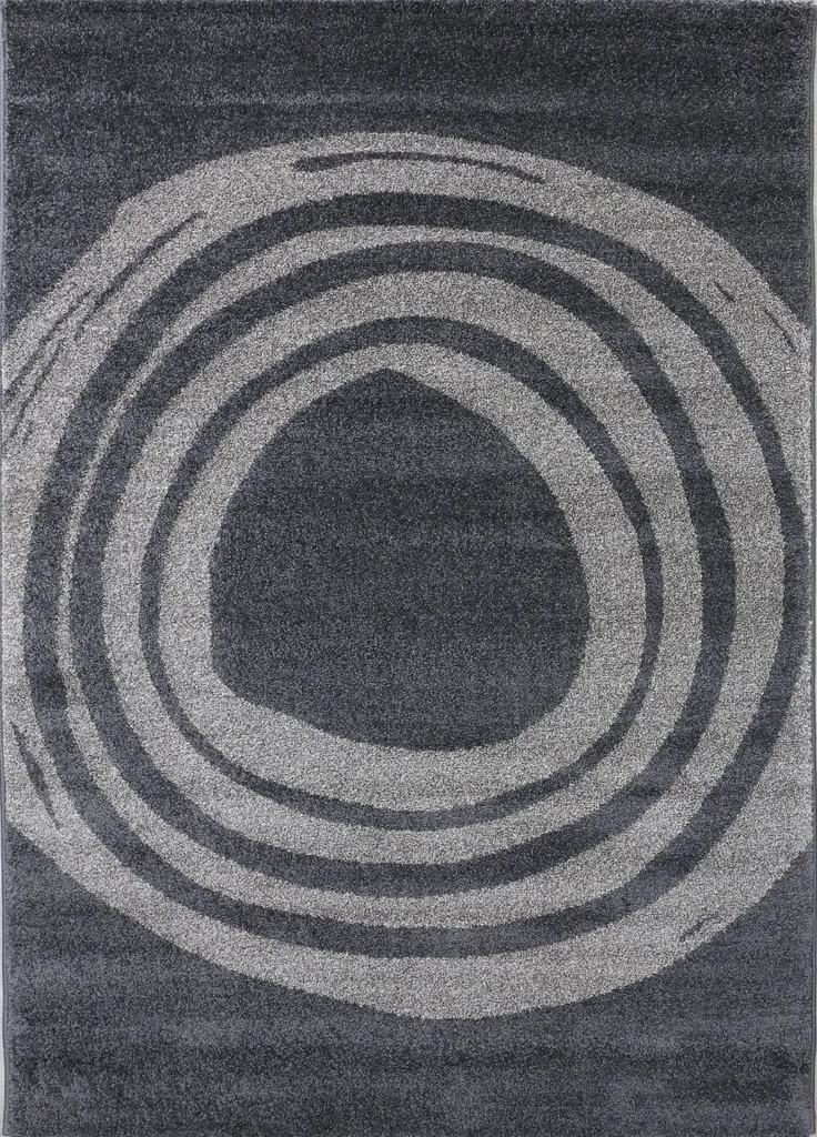 Tapis de Salon Design Gris Scandinave 120x170 cm Idéal pour la Chambre