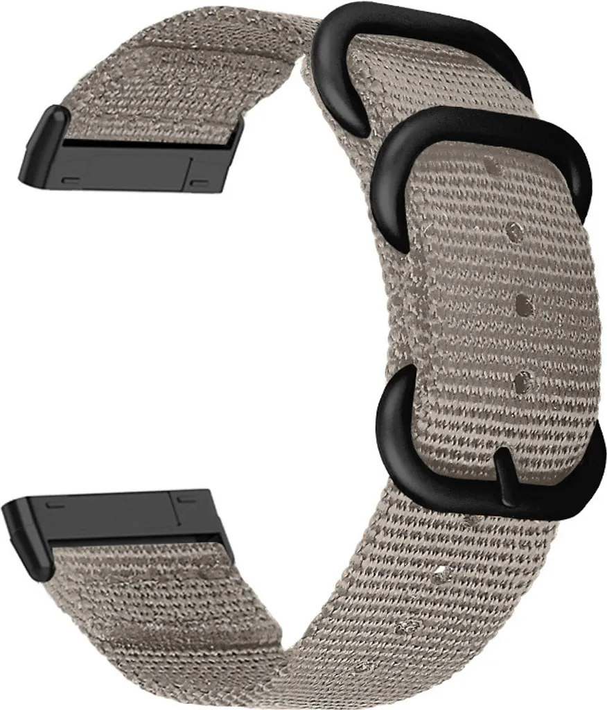Cinturino Elegante in Tela Grigia per Fitbit Versa 3 e Sense | Chic