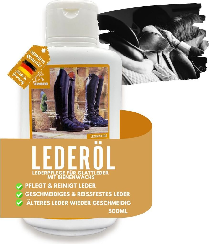 Lederöl Lederpflege für Ledercouch Auto Leder Sofa Schuhe Sattel Pflegemittel Leder Reinigung mit Bienenwachs Lederbalsam Pflege Lederfett farblos