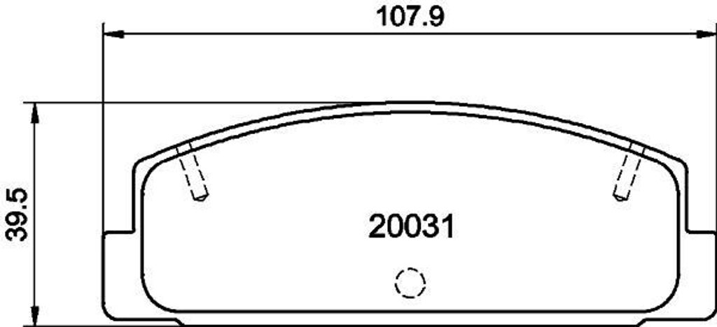 HELLA 8DB 355 016-761 - OE GGYB2648ZL1 Bremsbeläge für 323 (BJ)