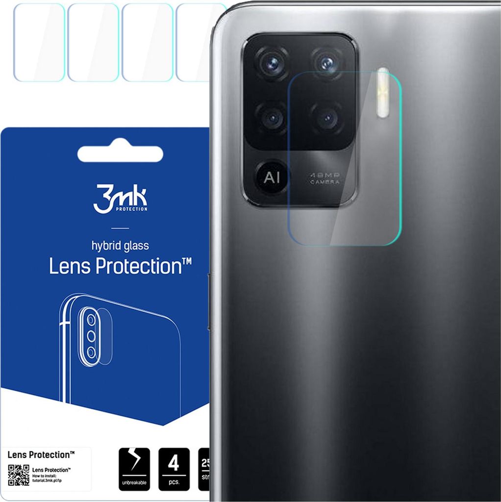 Oppo Reno 5 Lite - Protezione lente 3Mk Immagine del prodotto 