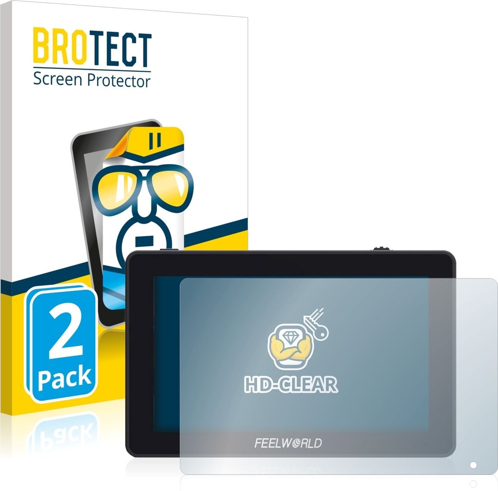 2x Für Feelworld F6 Plus Schutzfolie BROTECT Displayschutz Produktbild 