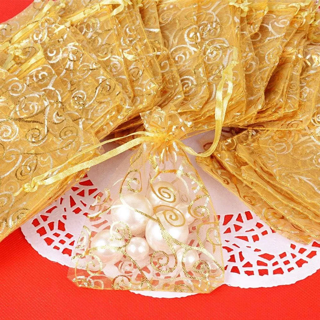 Pochons Organza 8x11cm : Solution Emballage Cadeau Rapide - Lot de 100