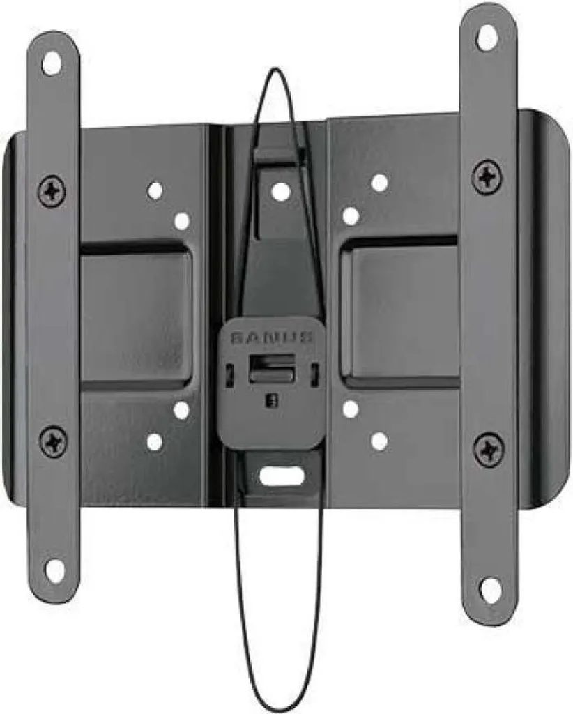 Support TV VESA 200x200 Fixe en Acier Noir pour Moniteur 19-40 Pouces