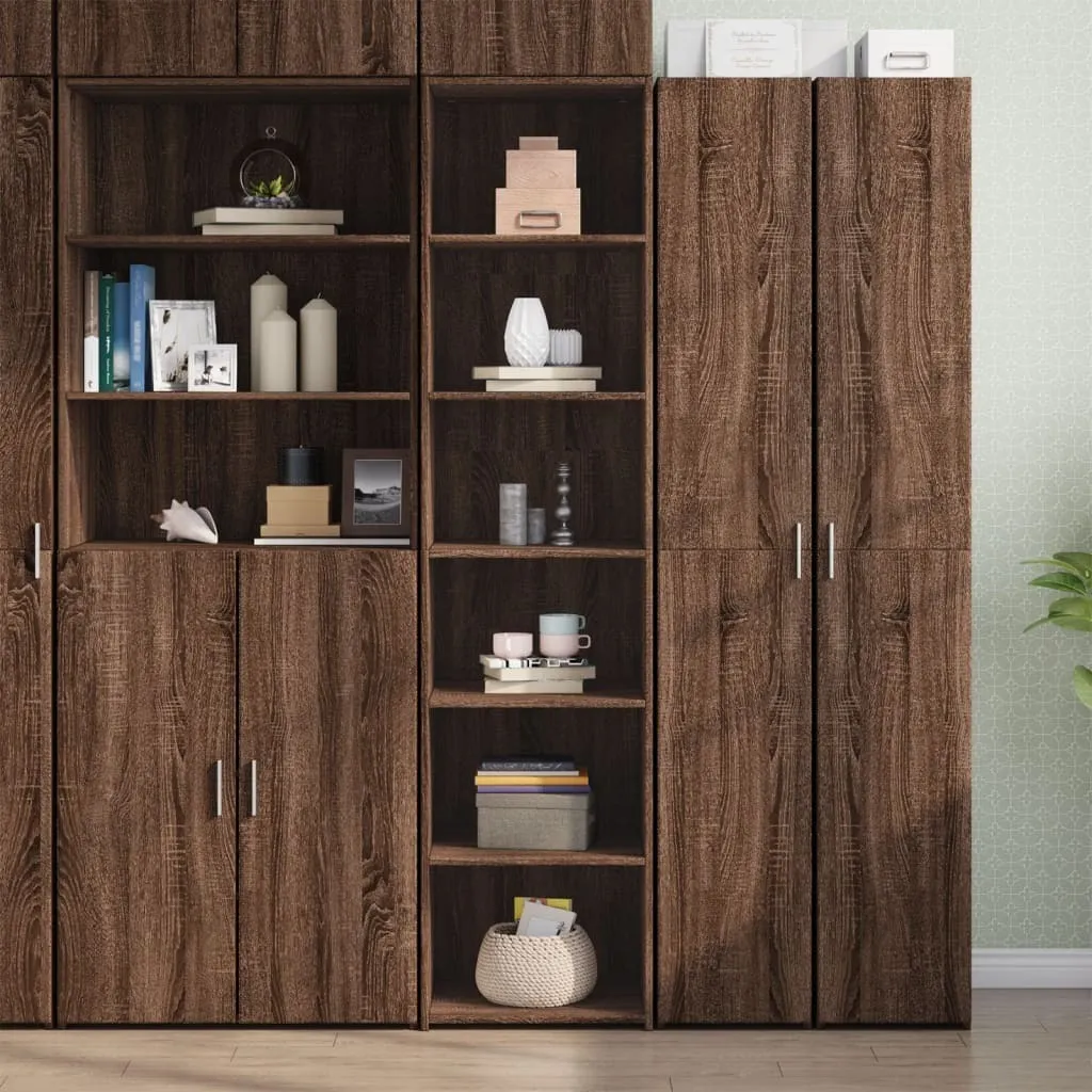 Mobile Alto vidaXL Rovere Marrone 185cm - Credenza Design Moderno