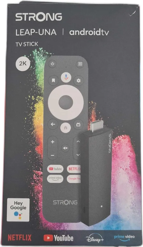 STRONG Leap-UNA Android TV Streaming Stick 4K UHD avec Google TV Intégré - 25