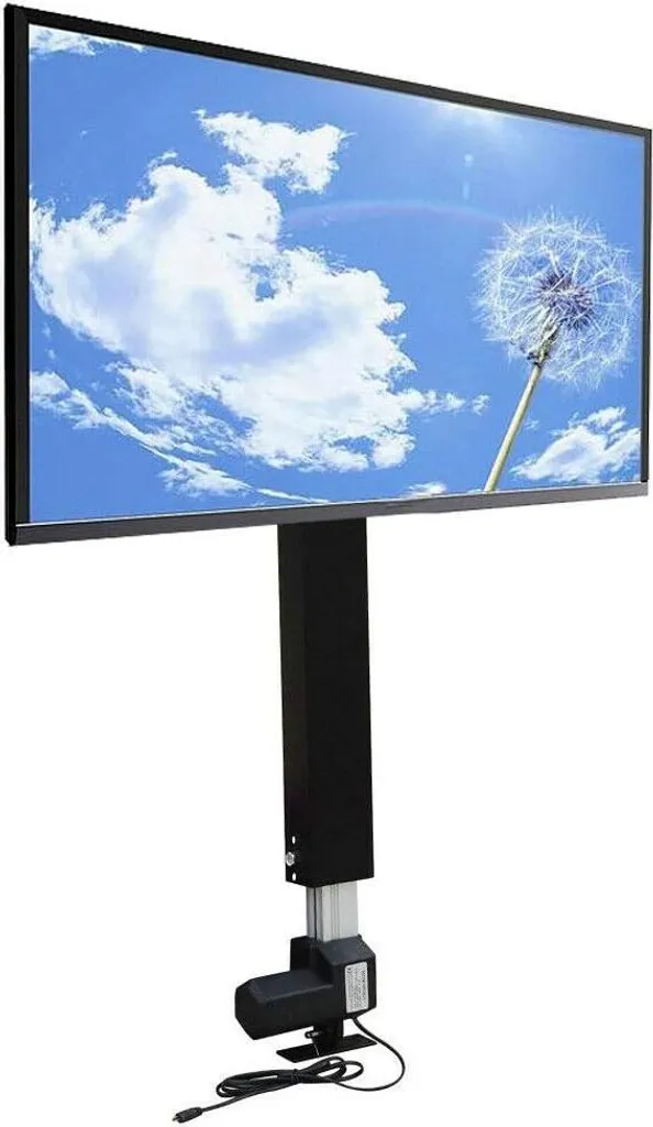 Support TV Motorisé 70cm - Cachez votre Téléviseur dans un Meuble Bas