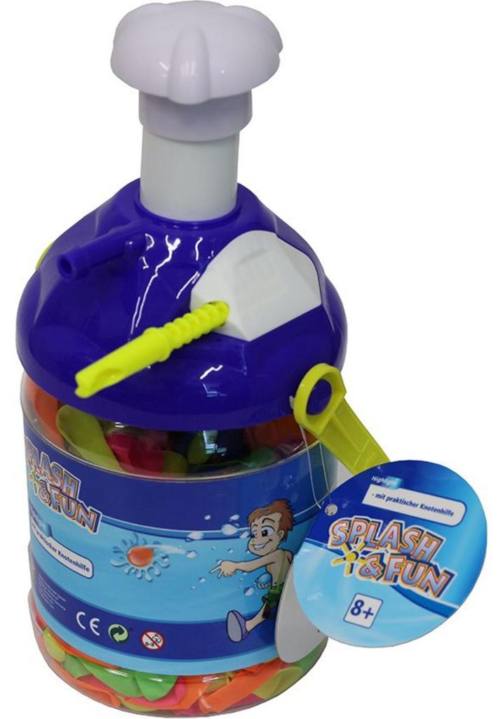 Wasserpistole Spielzeug - Wasserbombenpumpe mit 150 Ballons Produktbild 