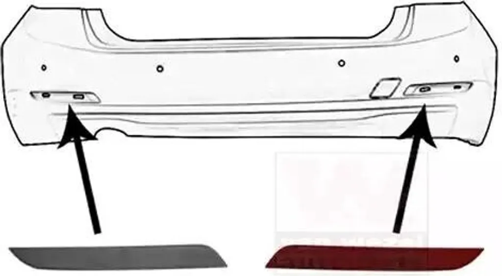 VAN WEZEL 0670940 - Riflettore Rosso DX per BMW Serie 4 e M4
