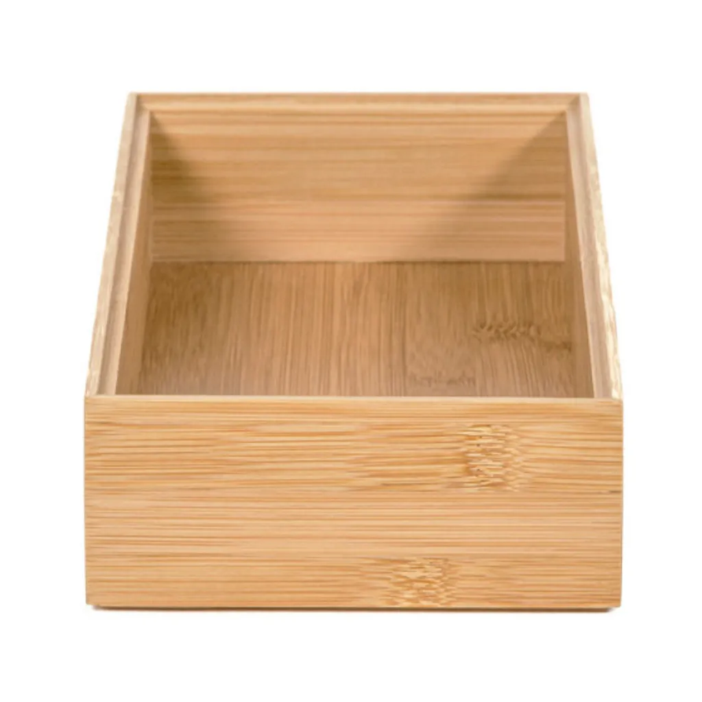 Organiseur cosmétiques en bambou durable Compactor - Format rectangulaire - 3